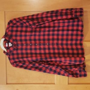 J. Crew Red and Blue Plaid Button Down Shirt